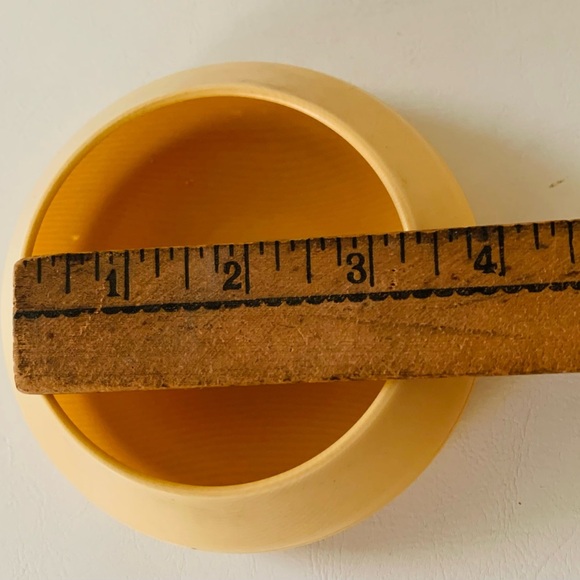 Antique Cellular Dresser Vanity Powder Bowl Jar - Picture 8 of 10